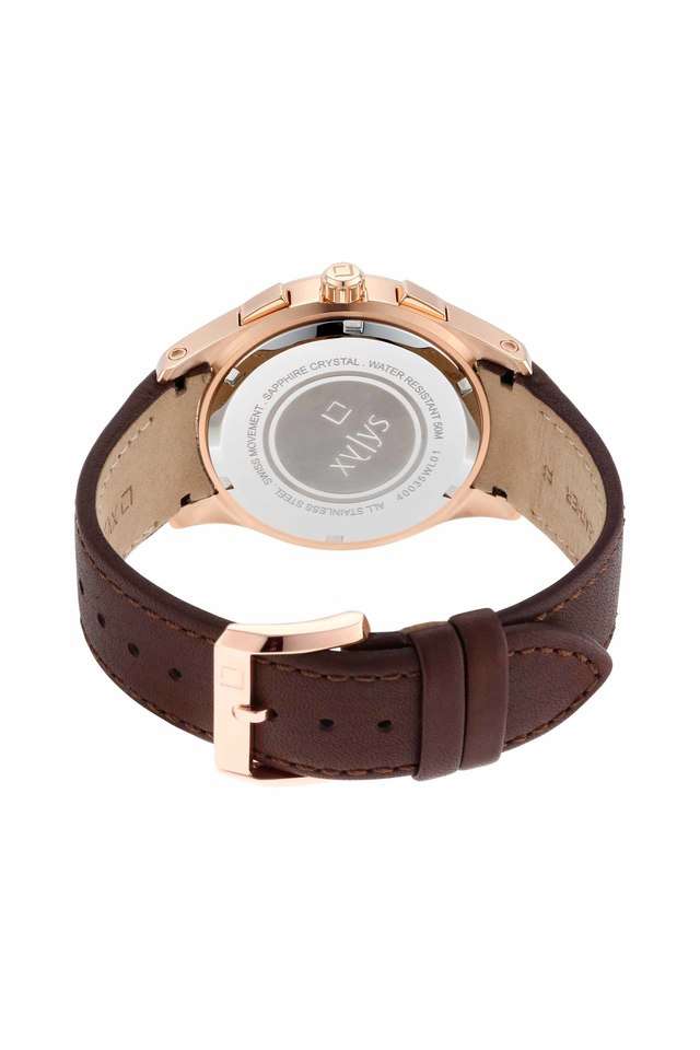 Buy XYLYS NoColour Mens Grey Dial Leather Multi-Function Watch