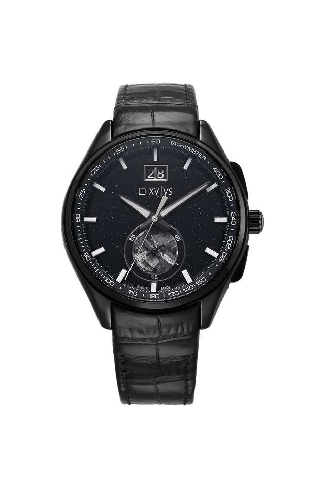 Meteor-48.50x12.80x43-mm-Black-Dail-Leather-Analogue-Watch-for-Men---40043NL01