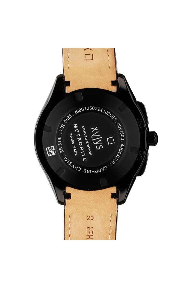 Buy XYLYS Black Meteorite Men's 48.5 mm Chronograph Quartz Watch