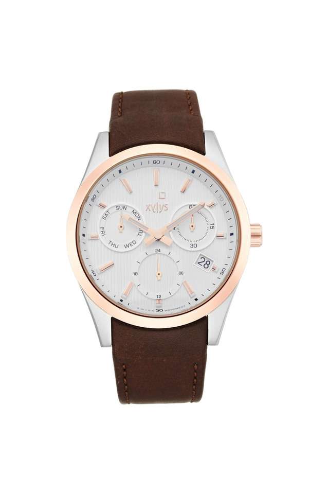 Noël Buy XYLYS NoColour Mens Ronda X-30 series White Dial Leather
