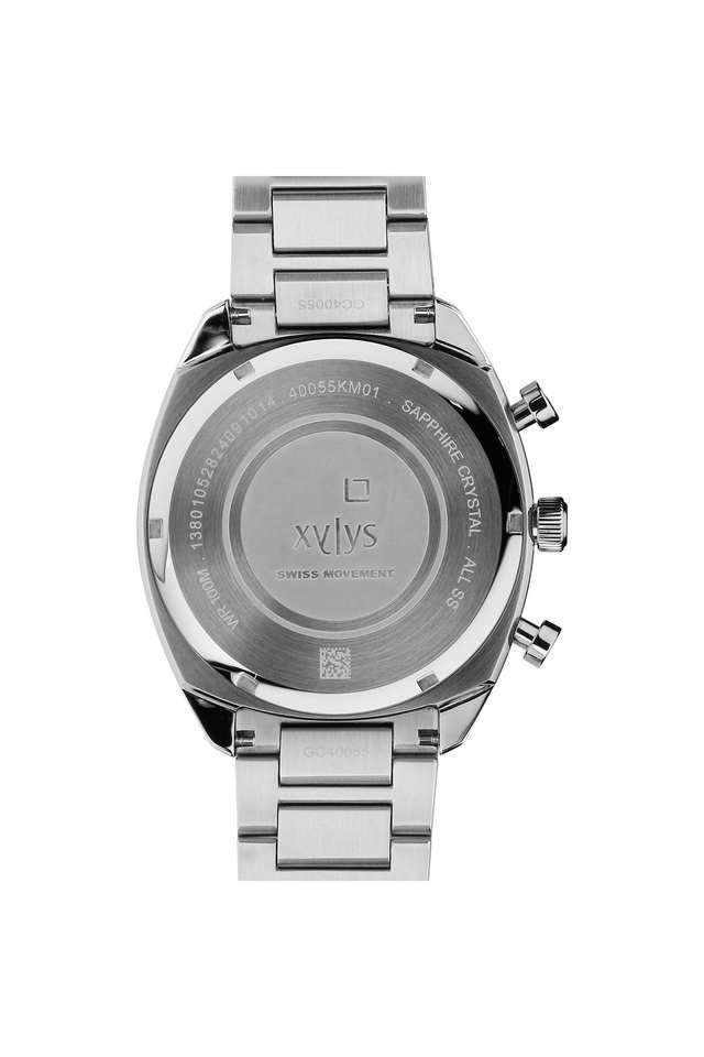 Buy XYLYS White Monocle Men's 43 mm Chronograph Quartz Watch