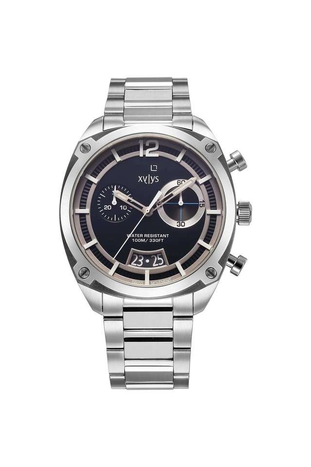 Monocle-49.50x10.20x43-mm-Blue-Dail-Stainless-Steel-Analogue-Watch-for-Men---40055SM01E