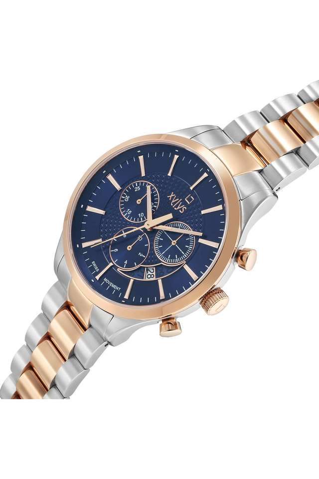 Triumph-43-mm-Blue-Dial-Stainless-Steel-Analogue-Watch-For-Men---40056KM01E