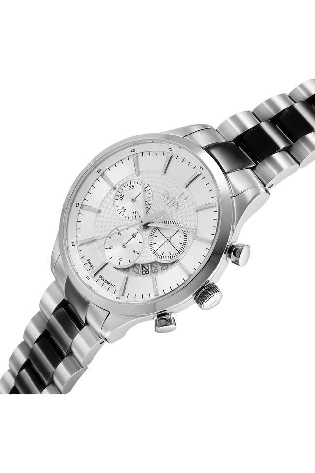 Triumph-43-mm-White-Dial-Stainless-Steel-Analogue-Watch-For-Men---40056KM02E