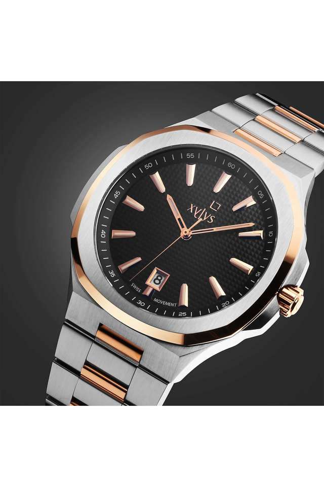 Buy XYLYS NoColour Integra 44 mm Black Dial Stainless Steel