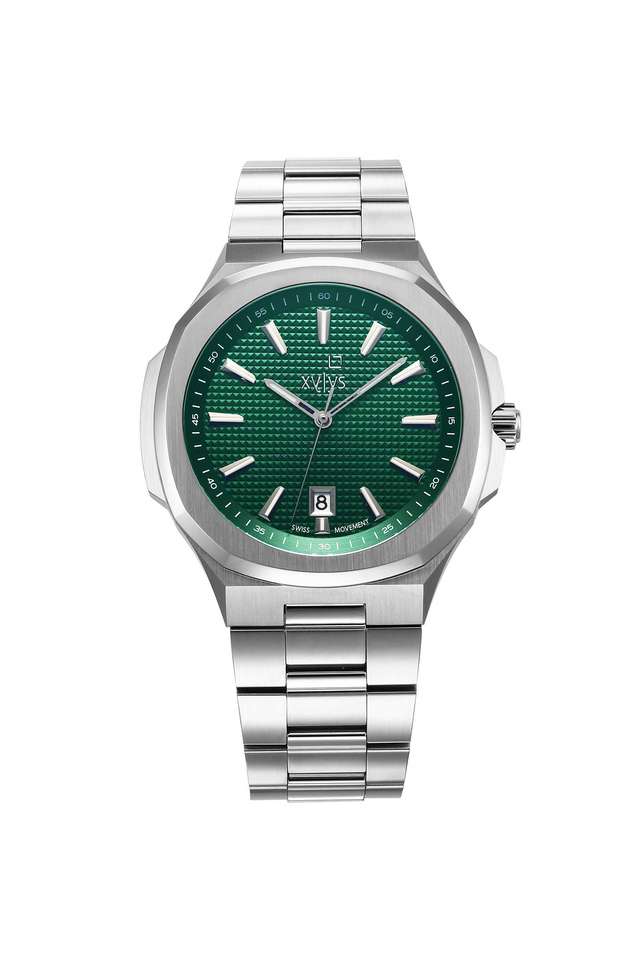 Buy XYLYS NoColour Integra 44 mm Green Dial Stainless Steel