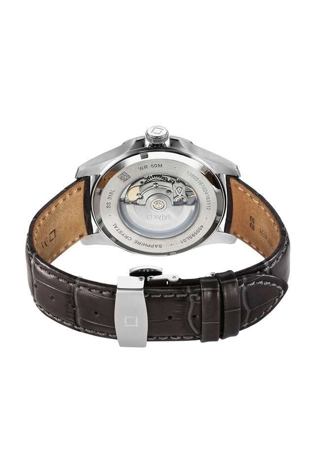 Provenance-42-mm-White-Dial-Leather-Analogue-Wrist-Watch-for-Men---40059SL01E