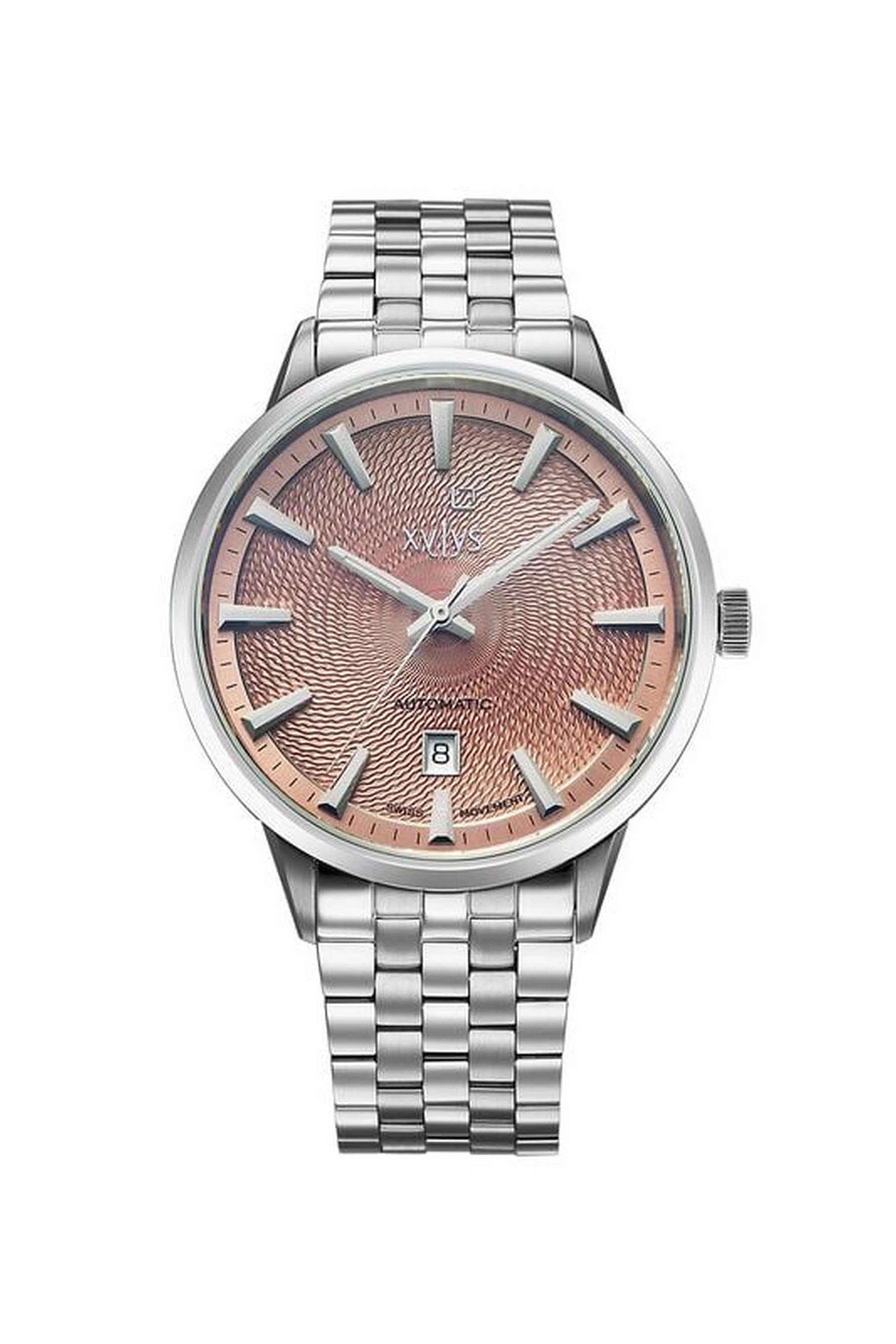 50-mm-Automatic-Analogue-Watch-For-Men-s---Beige-Dial-with-Silver-Stainless-Steel-Strap-(40060SM01E)