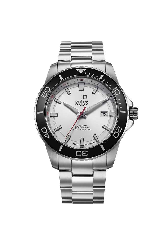 Xiphias-43-mm-Silver-Dial-Metal-Analogue-Wrist-Watch-for-Men---40063SM01E