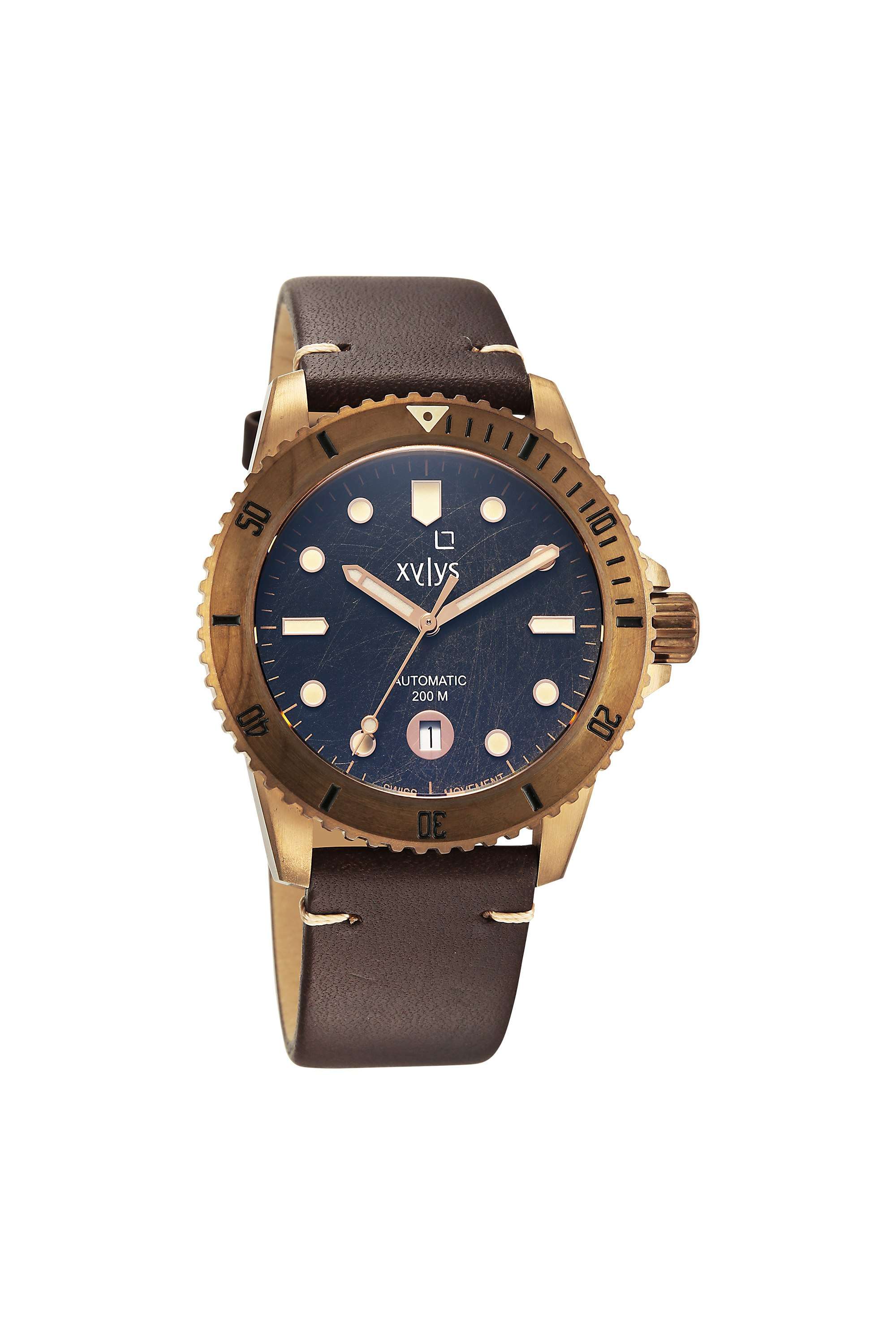 Marina-44-mm-Blue-Dial-Leather-Analogue-Watch-For-Men---40064KL03E
