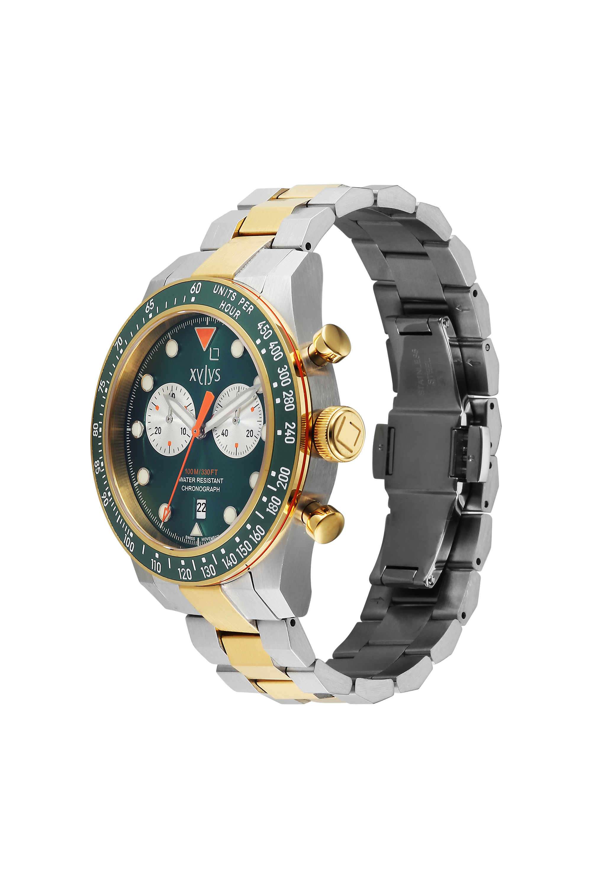Buy XYLYS green Aurelius 42 mm Green Dial Stainless Steel Analogue