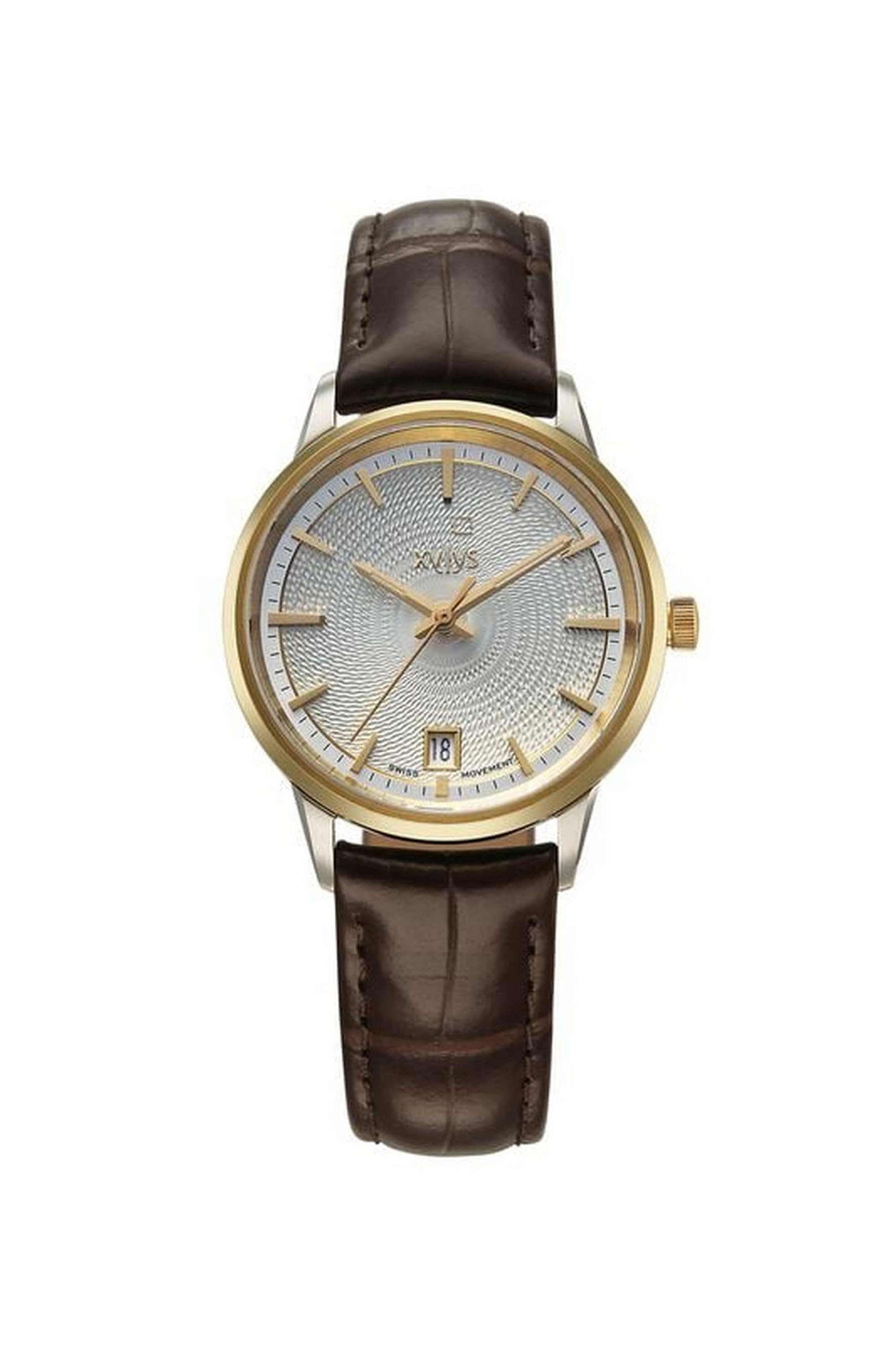 32-mm-Analogue-Quartz-Watch-For-Women-s---Silver-Dial-with-Brown-Leather-Strap-(45028BL01E)