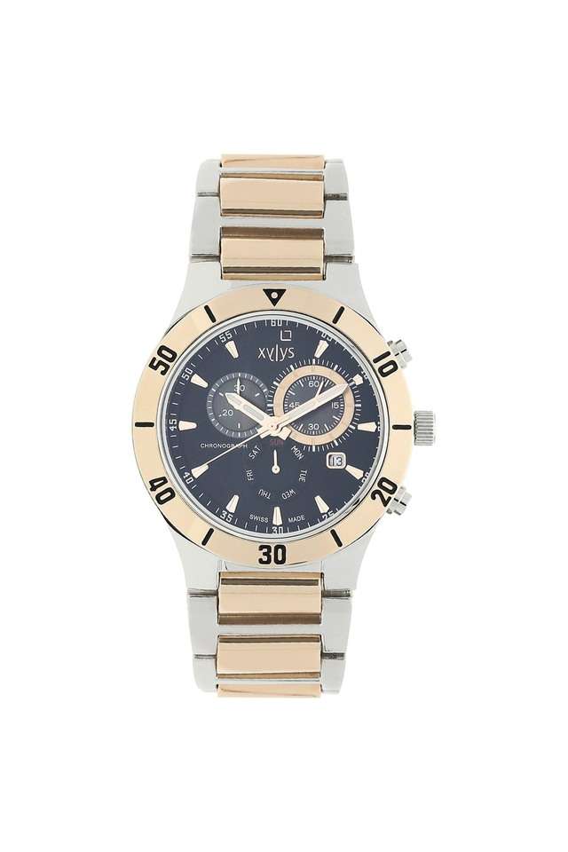 Buy XYLYS NoColour Mens Black Dial Stainless Steel Analog Watch