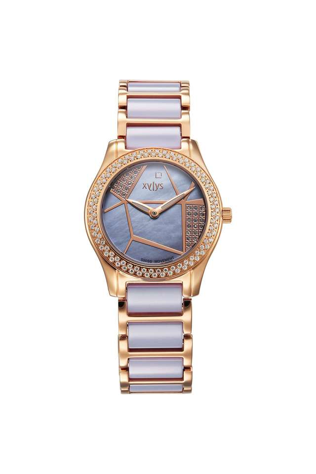 Shimmer-30-mm-Purple-Dial-Stainless-Steel-Analogue-Watch-For-Women---9766WD03E