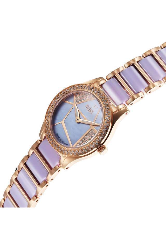Shimmer-30-mm-Purple-Dial-Stainless-Steel-Analogue-Watch-For-Women---9766WD03E