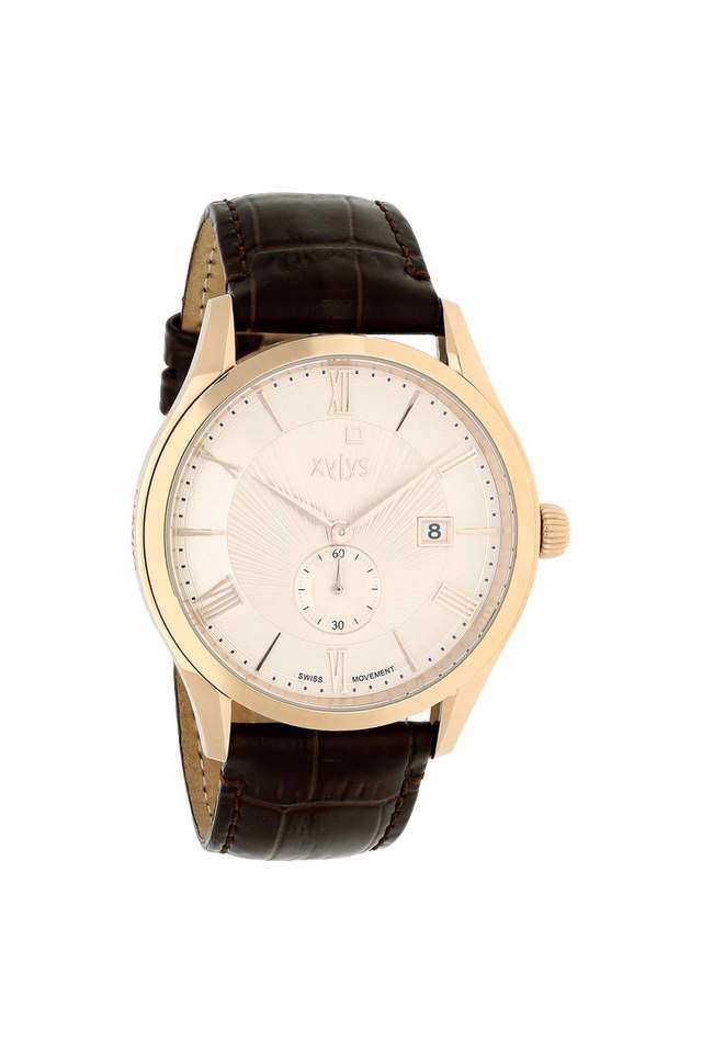 Buy XYLYS NoColour Mens Beige Dial Leather Analogue Watch