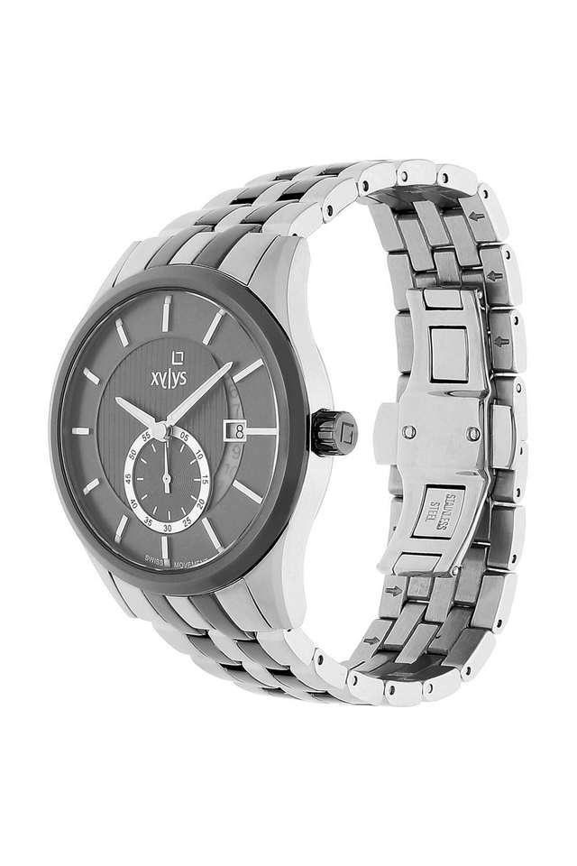 Buy XYLYS NoColour Swiss Quartz 49.20x10.80x42.00 mm Grey Dial
