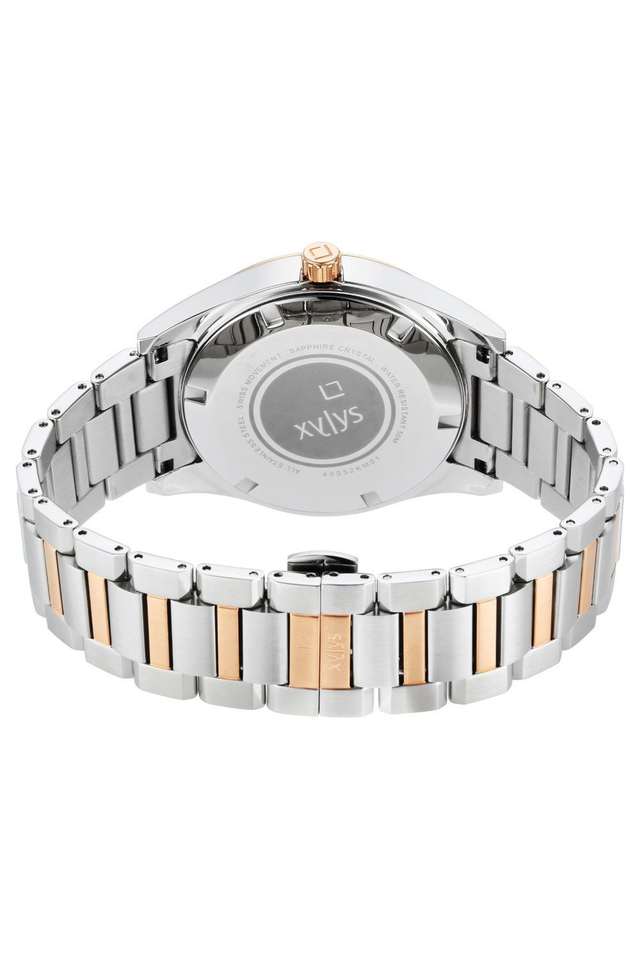 Swiss-Quartz-50.00x11.40x42.00-mm-White-Dial-Stainless-Steel-Analogue-Watch-for-Men---NS40052KM01E