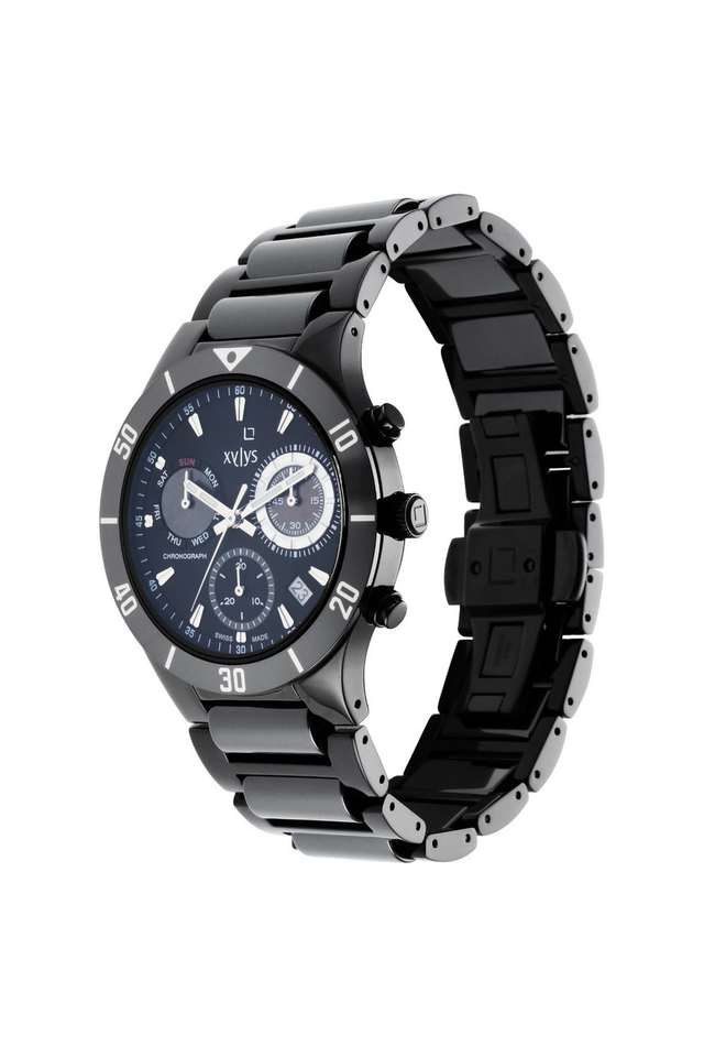 Buy XYLYS NoColour Swiss Quartz 50.80x10.85x43.30 mm Black Dial