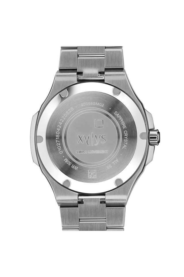 Buy XYLYS NoColour Swiss Quartz 44 mm Green Dial Stainless Steel