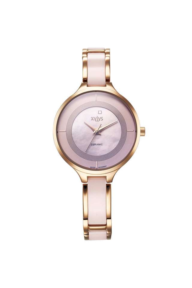 Swiss-Quartz-33-mm-Rose-Gold-Dial-Stainless-Steel-Analogue-Wrist-Watch-for-Women---9920WD04E