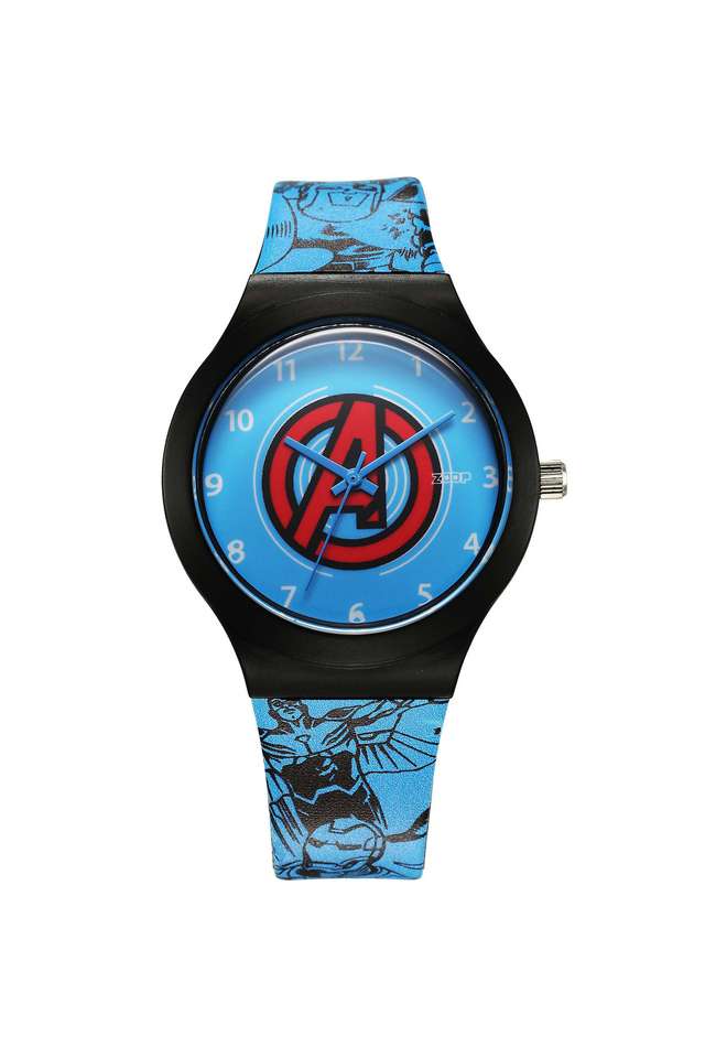 Disney-Interchangeable-43.5-mm-Blue-Dial-Polyurethane-Analogue-Wrist-Watch-For-Unisex---16018PP03