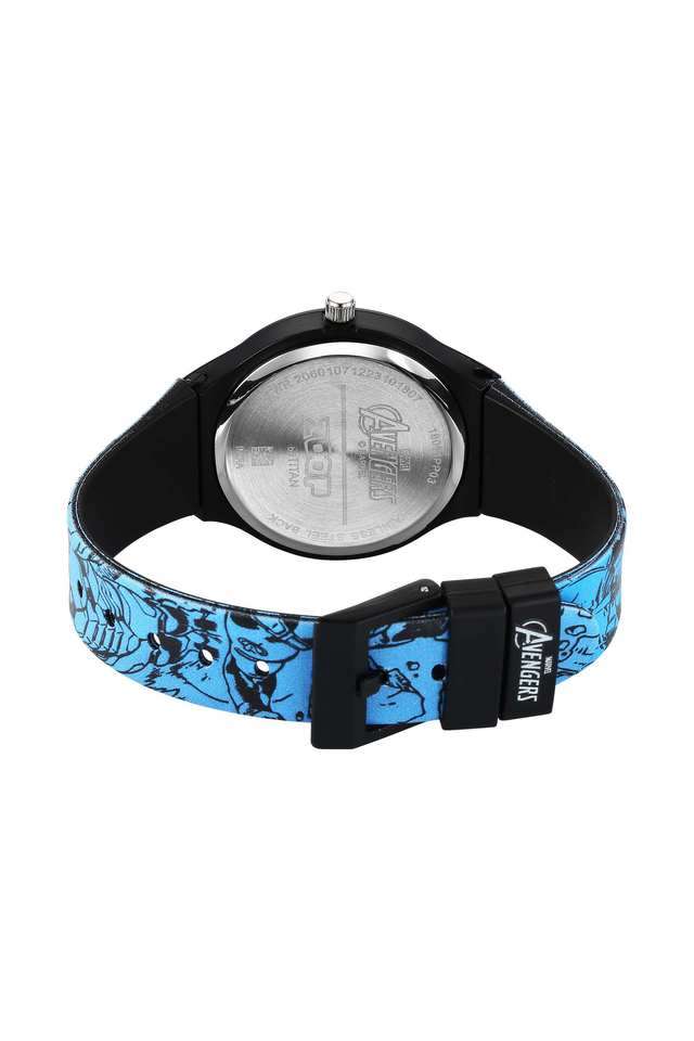 Disney-Interchangeable-43.5-mm-Blue-Dial-Polyurethane-Analogue-Wrist-Watch-For-Unisex---16018PP03