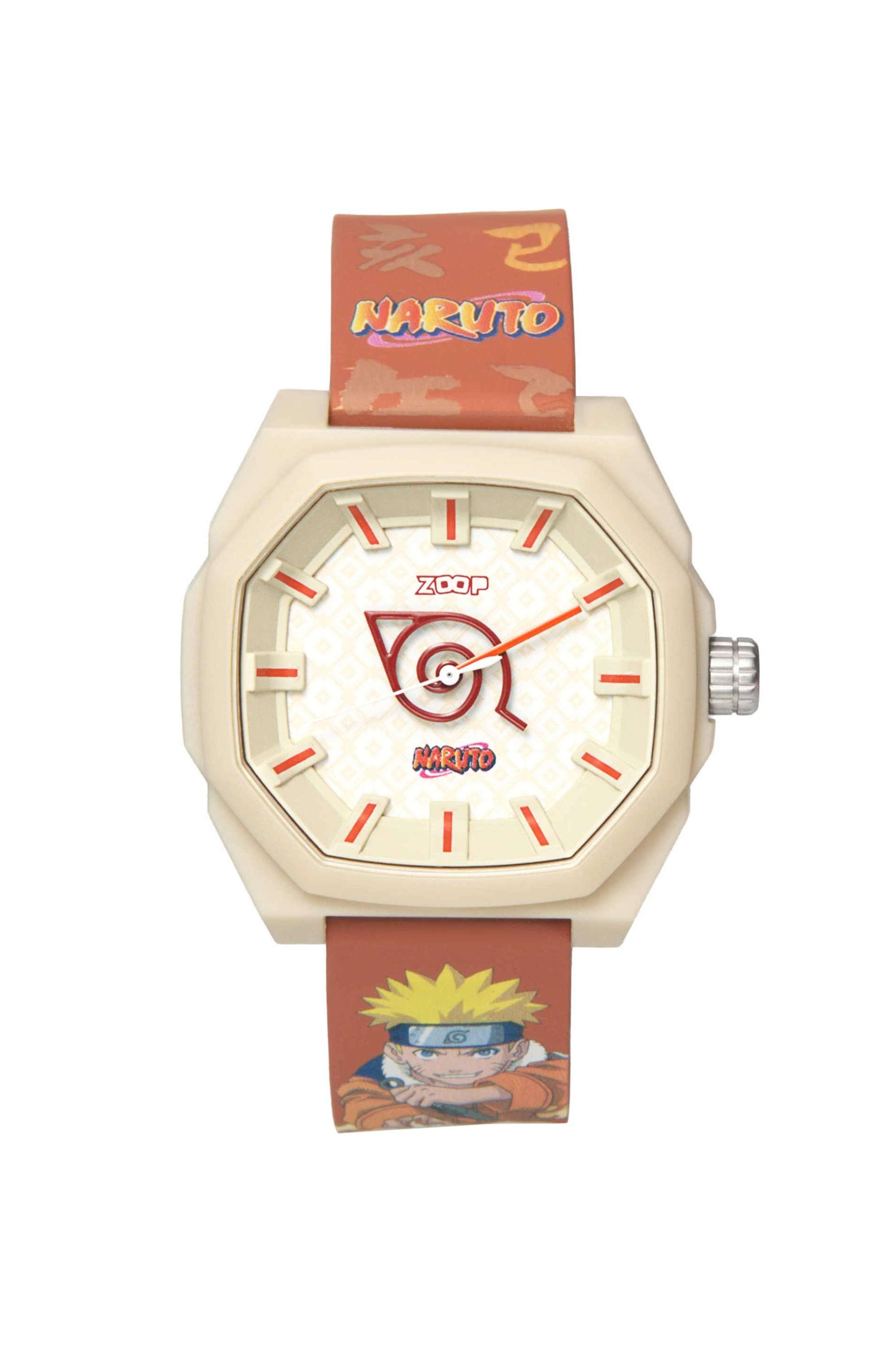 Naruto-45.5-mm-Beige-Dial-Silicone-Analogue-Watch-For-Unisex---16054PP01