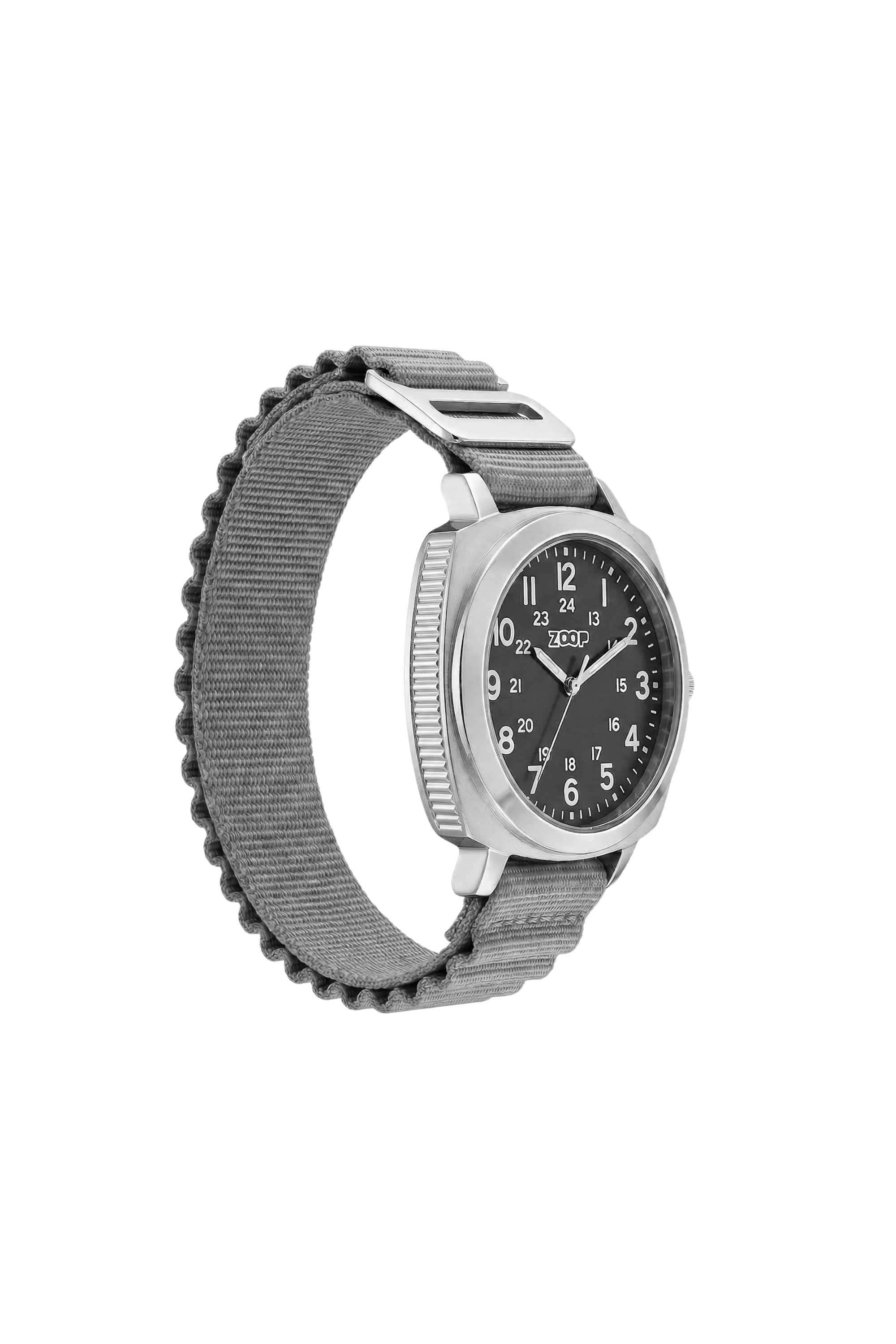 Buy Zoop Black Alpine 44.5 mm Black Dial Nylon Analogue Watch For