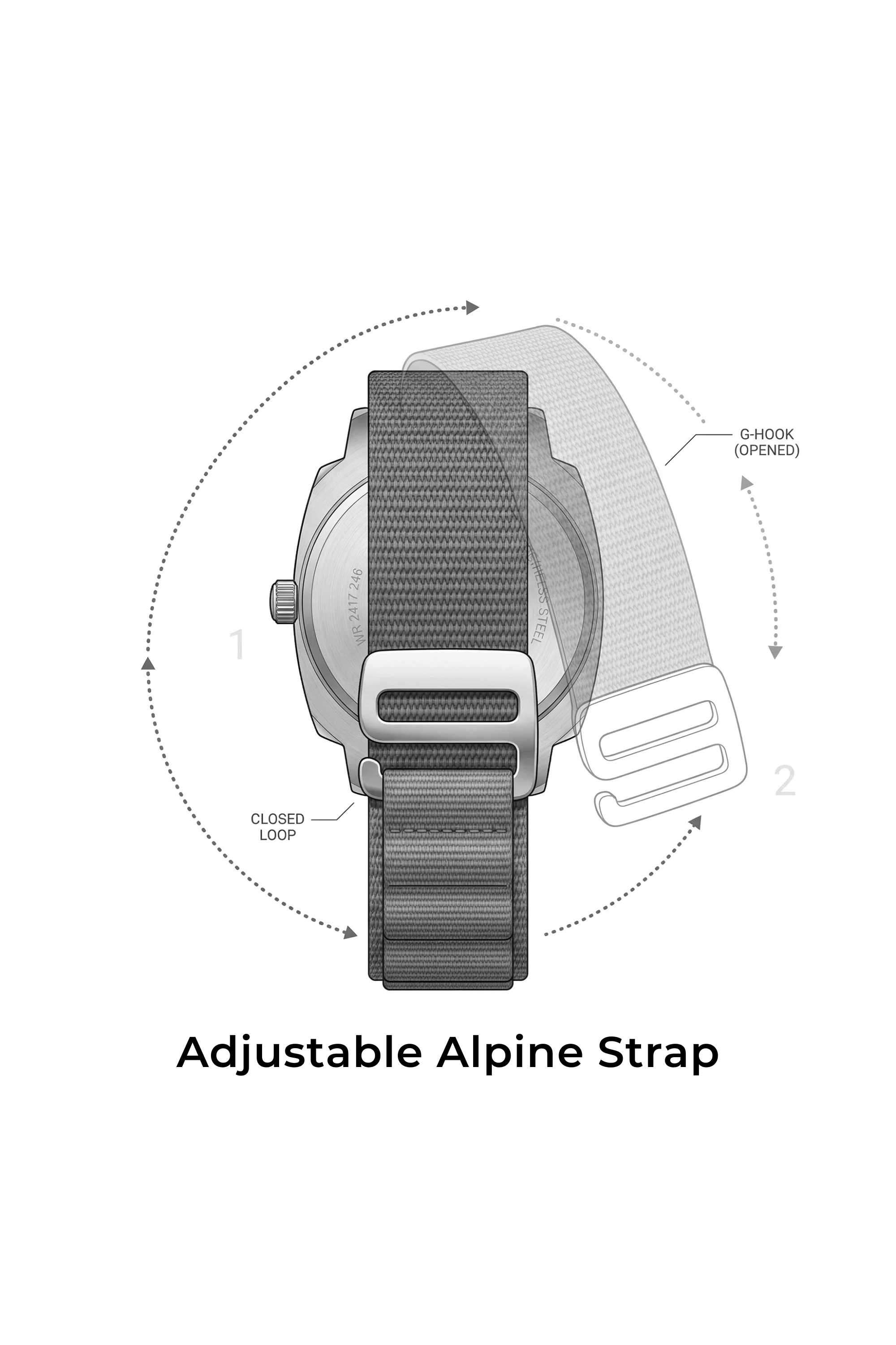 Buy Zoop Black Alpine 44.5 mm Black Dial Nylon Analogue Watch For