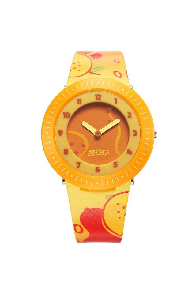Fruit-Story-39-mm-Orange-Dial-Polyurethane-Analogue-Wrist-Watch-For-Unisex---26007PP09W