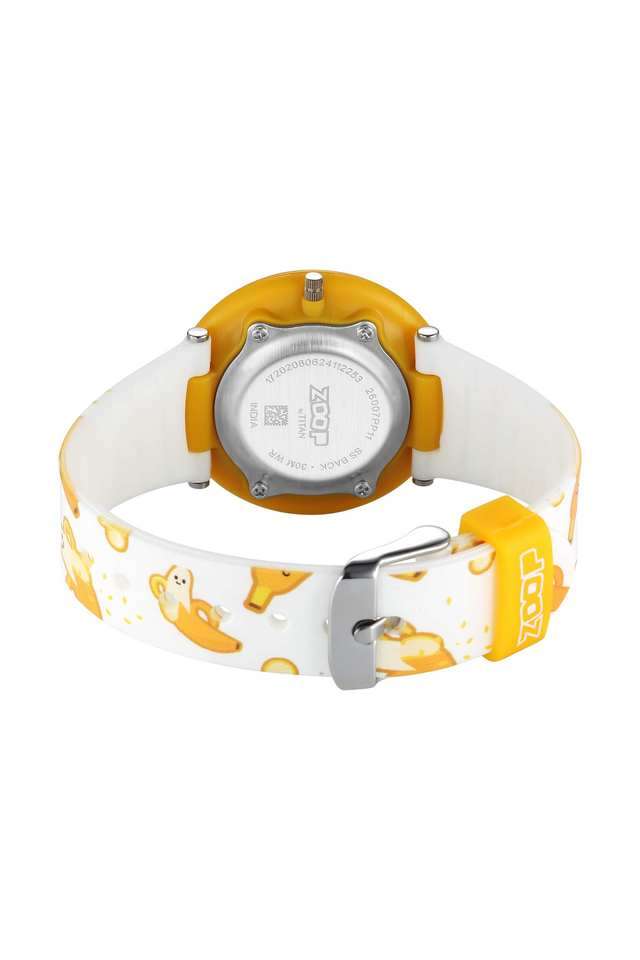 Fruit-Story-39-mm-Yellow-Dial-Polyurethane-Analogue-Wrist-Watch-For-Unisex---26007PP11W