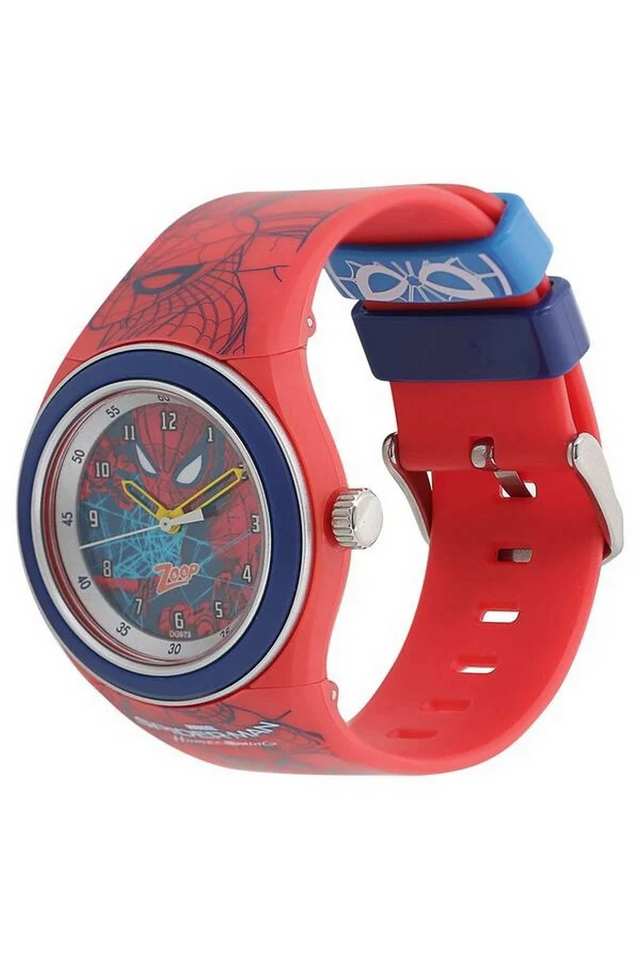 Buy Zoop NoColour Spider Man 44 mm Black Dial Polyurethane