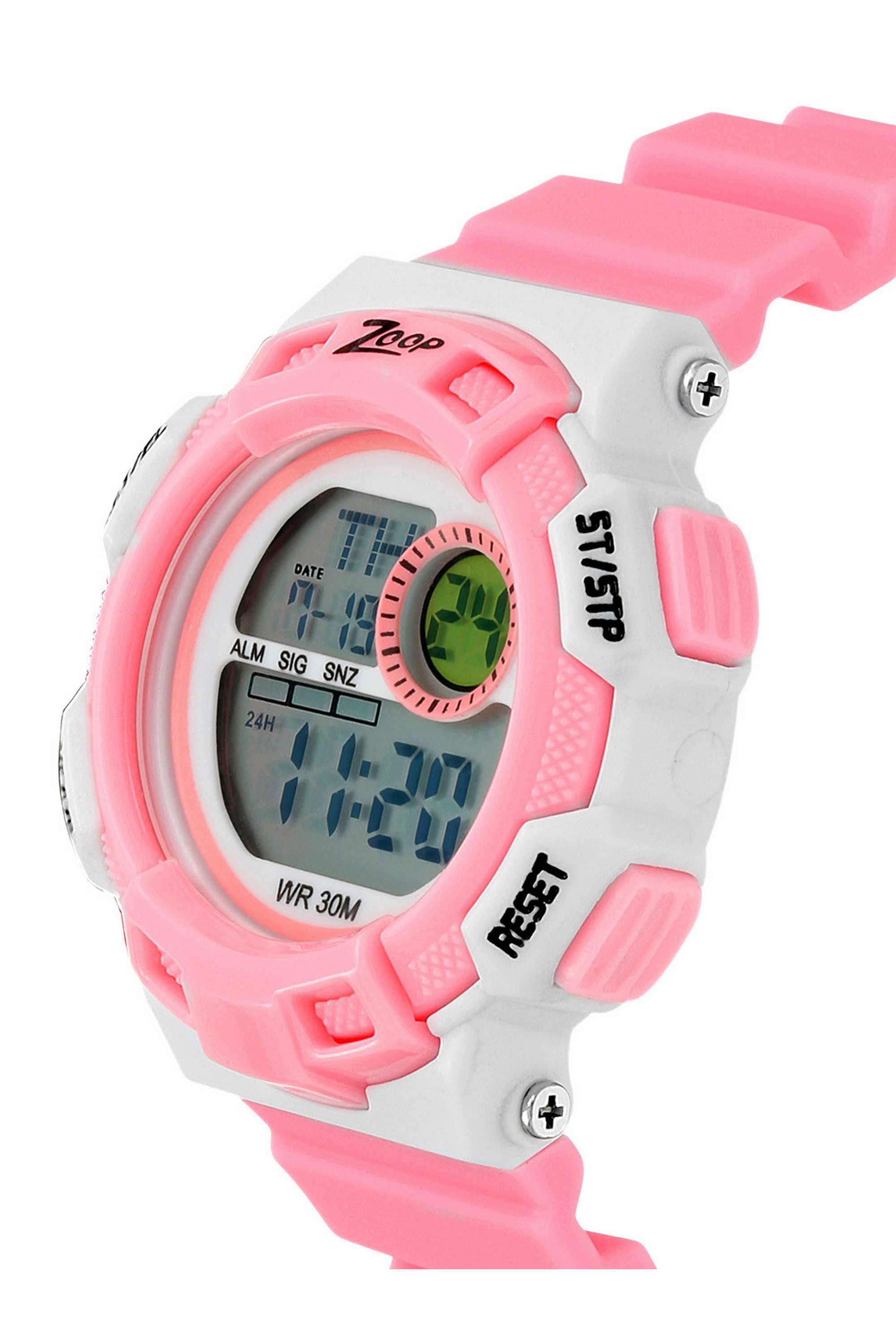 38-mm-Digital-Automatic-Watch-For-Girls---Grey-Dial-with-Pink-Plastic-Strap-(NT16009PP05)