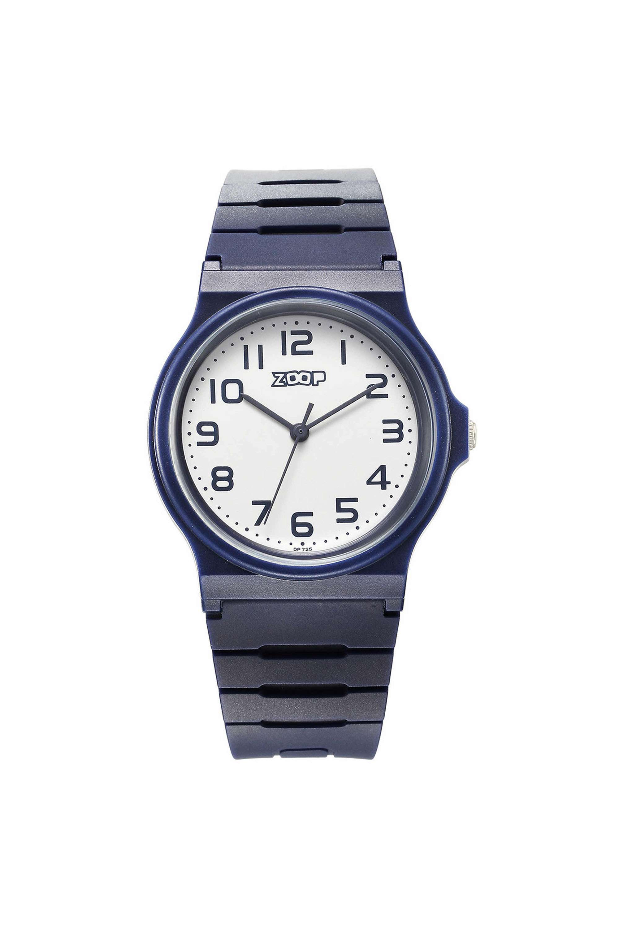 Back-To-School-38-mm-Quartz-Analogue-Watch-For-Girls---White-Dial-with-Blue-Plastic-Strap-(NT16032PP02W)