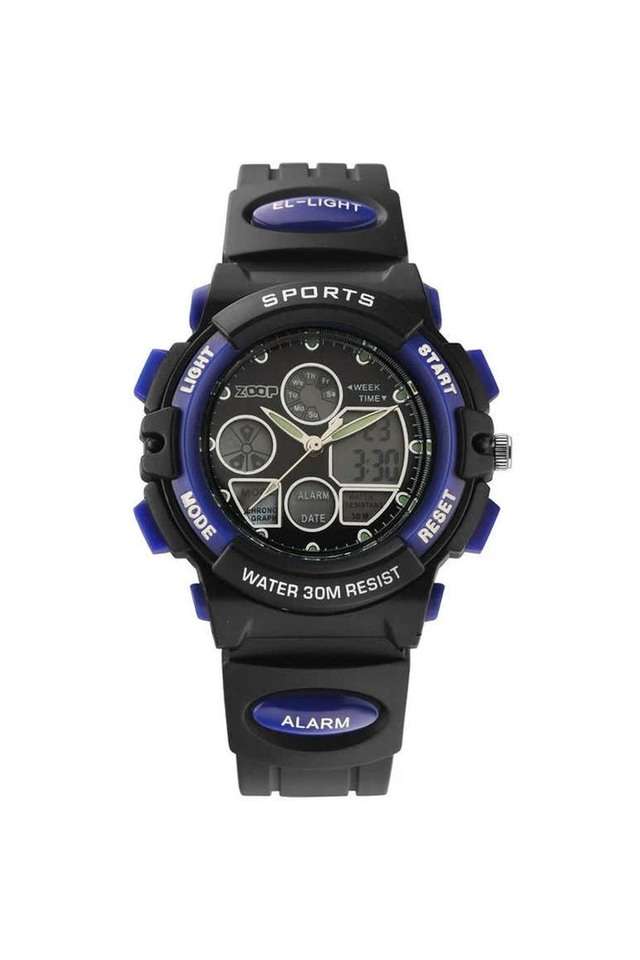 ANA-DIGI-II-42-x-38-x-16-mm-Black-Dial-Polyurethane-Analogue-Watch-For-Men---16033PP02W