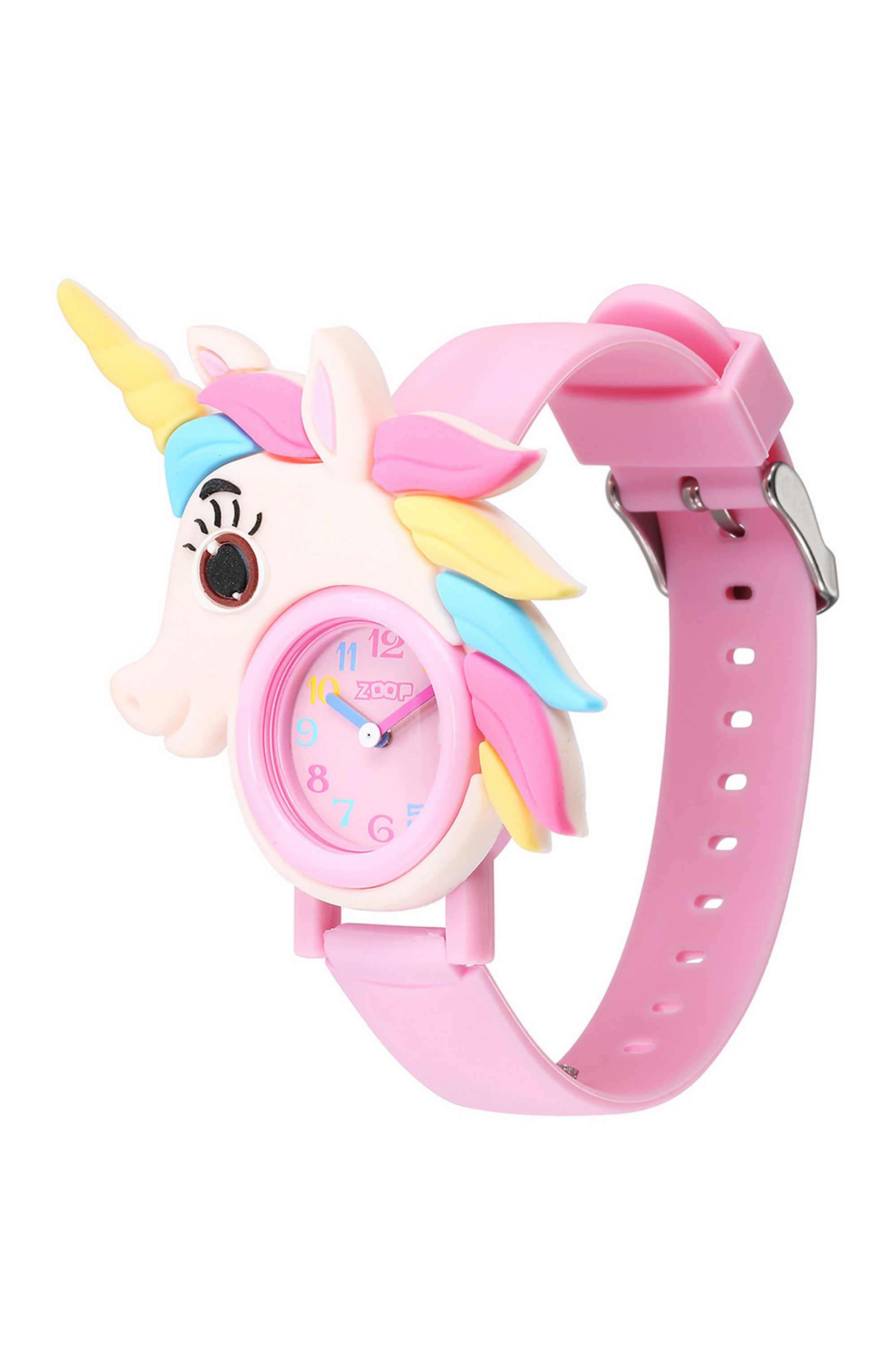 Friends-From-Nature-28-mm-Quartz-Analogue-Watch-For-Girls---Pink-Dial-with-Pink-Plastic-Strap-(NT16039PP01)