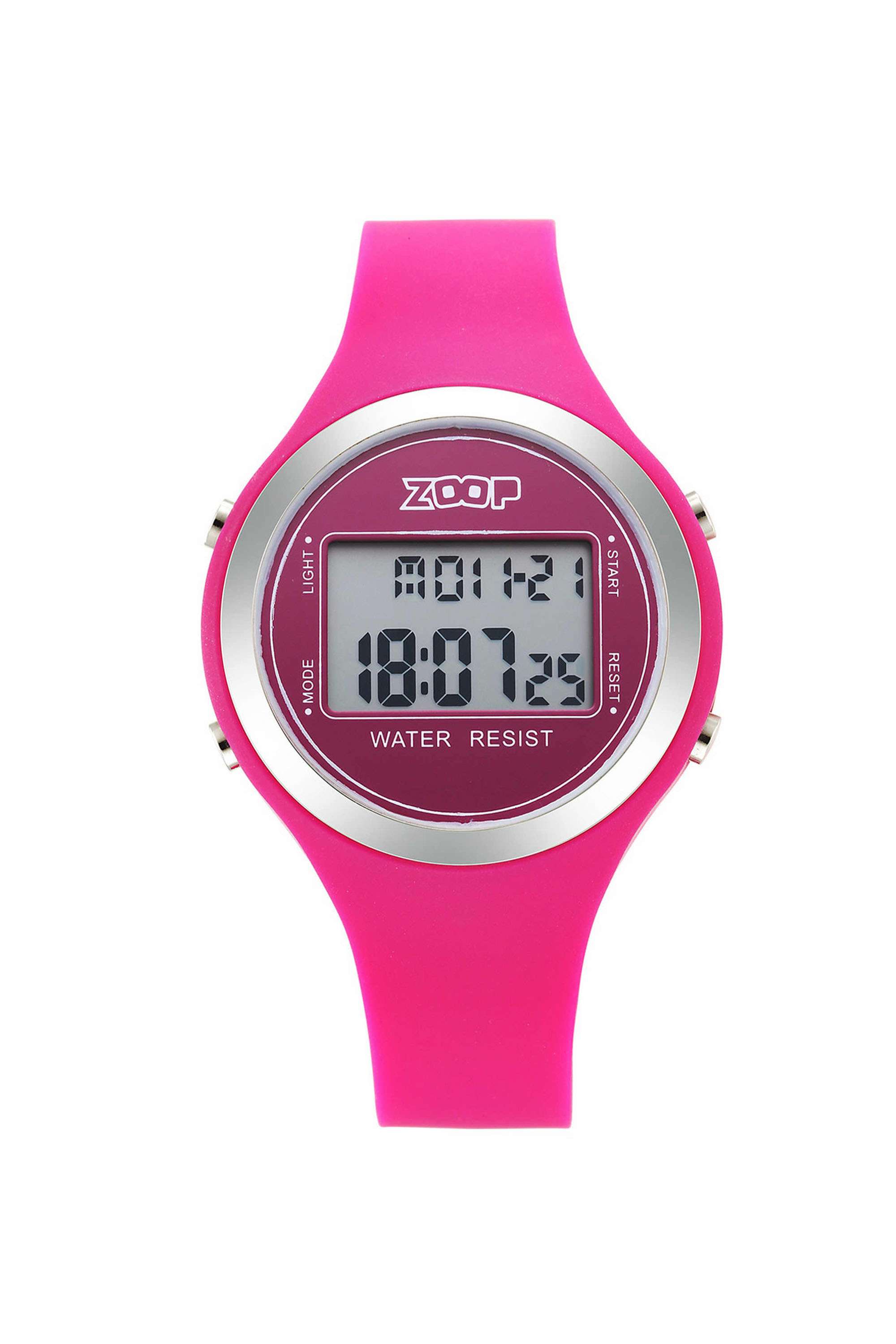 40-mm-Digital-Automatic-Watch-For-Girls---Grey-Dial-with-Pink-Silicone-Strap-(NT26024PP02W)