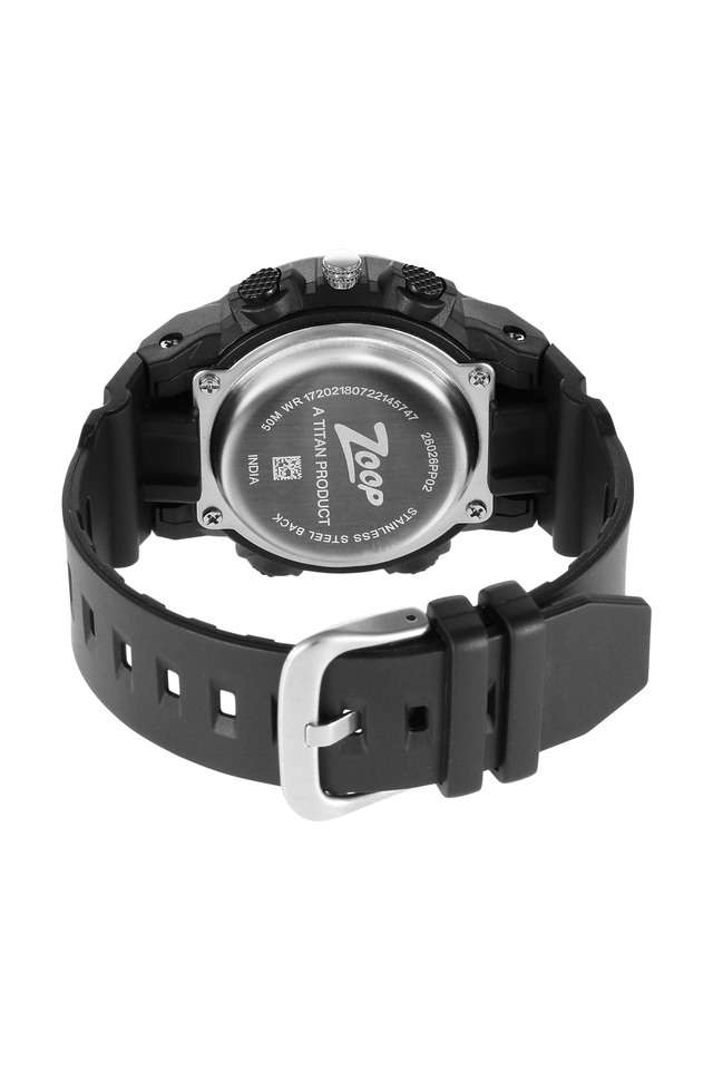 Kids-44.1-x-44.1-x-19-mm-Black-Dial-Plastic-Analog-Digital-Watch---26026PP02W