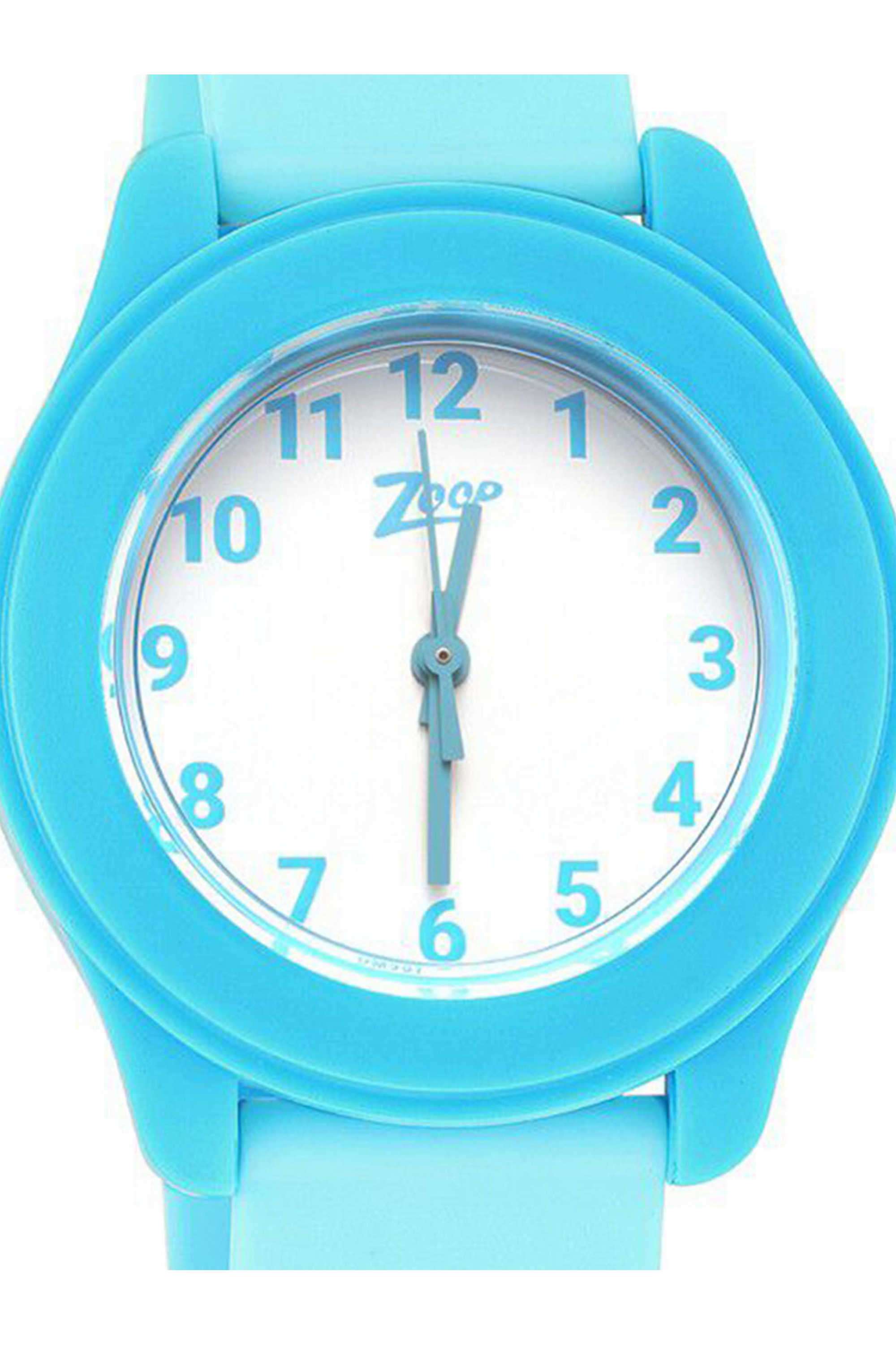 Solid-Colours-Unisex-38-mm-Quartz-Analogue-Watch---White-Dial-with-Blue-Plastic-Strap-(NU26019PP14W)