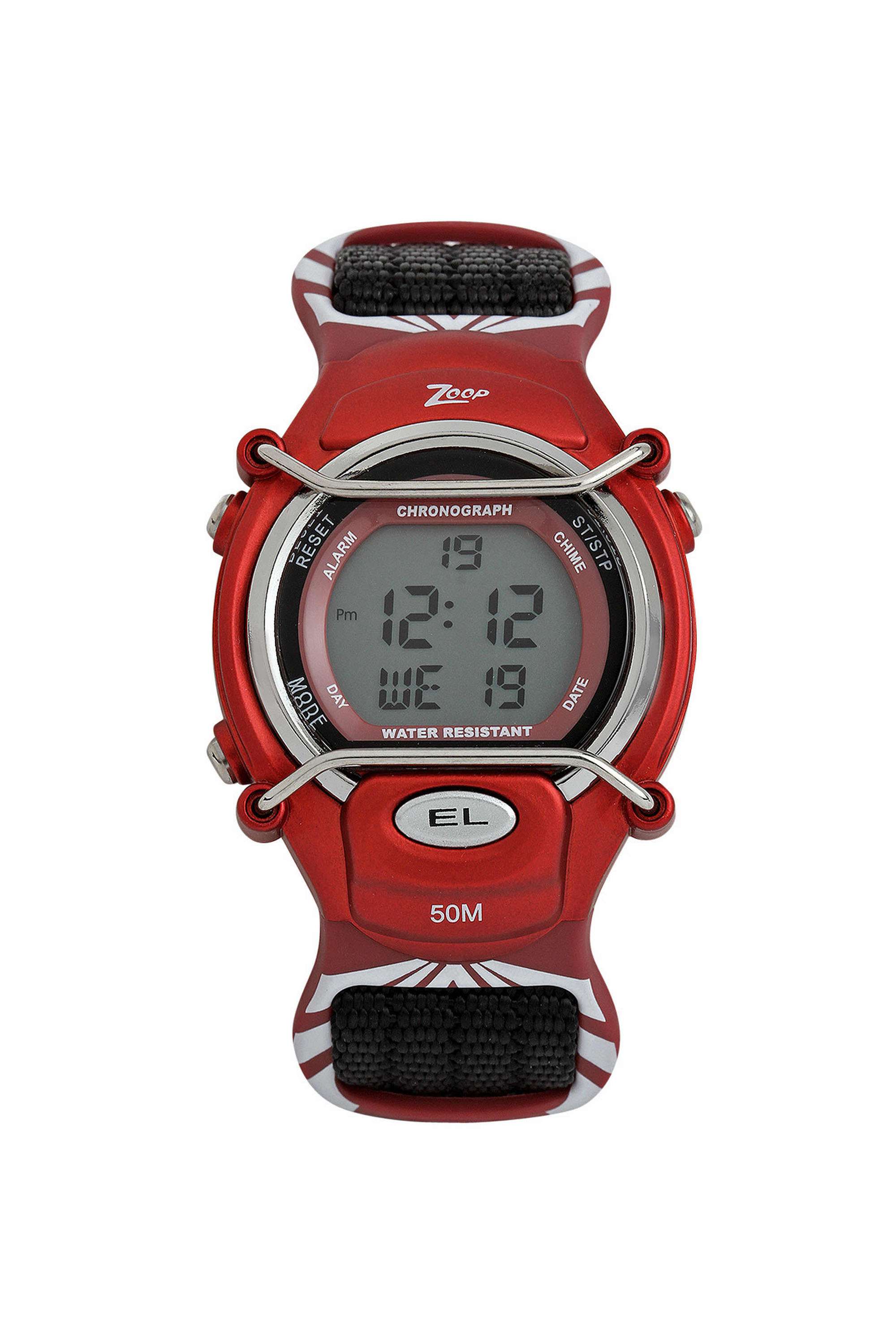 38-mm-Digital-Automatic-Watch-For-Boys---Grey-Dial-with-Black-Nylon-Strap-(NUC3001PV03)
