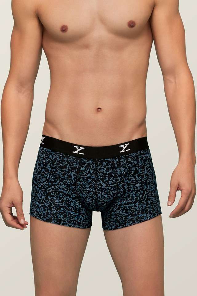 MJ Buy XYXX Men's Modal Trunks (Pack of 1) (XYTRNK45S__Camo Blue