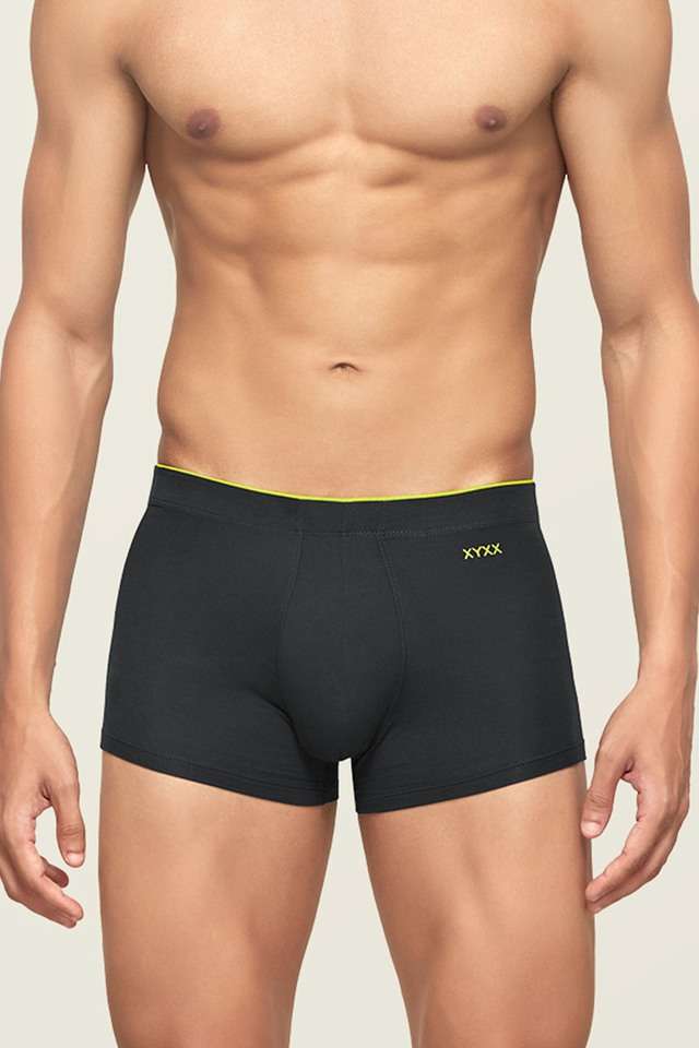 Buy XYXX Multicolor Solid Modal Mid Rise Men's Trunks - Pack Of 3